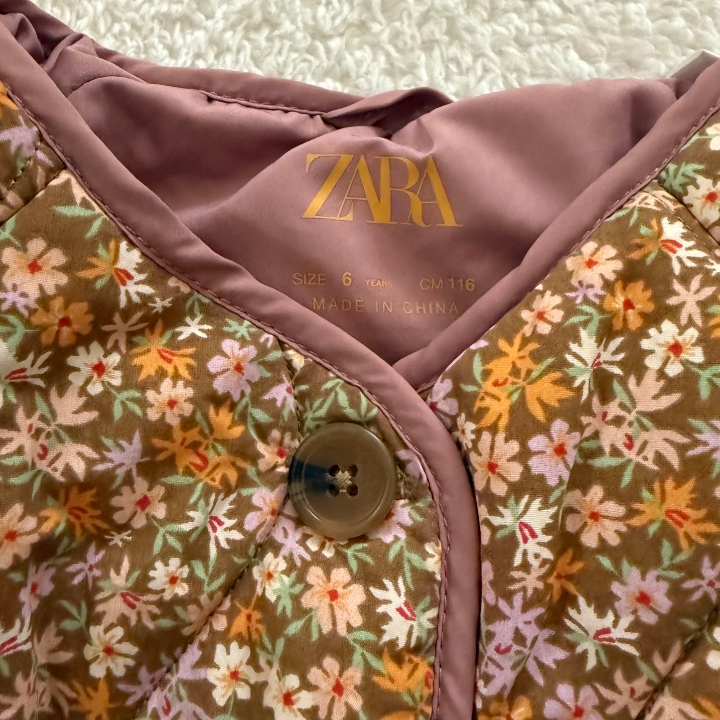 6y Preloved Zara Floral Jacket
