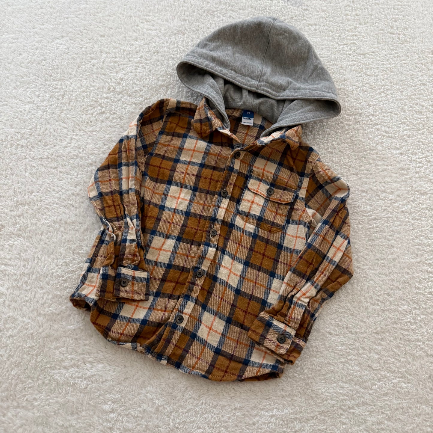 5t Preloved Hooded Flannel