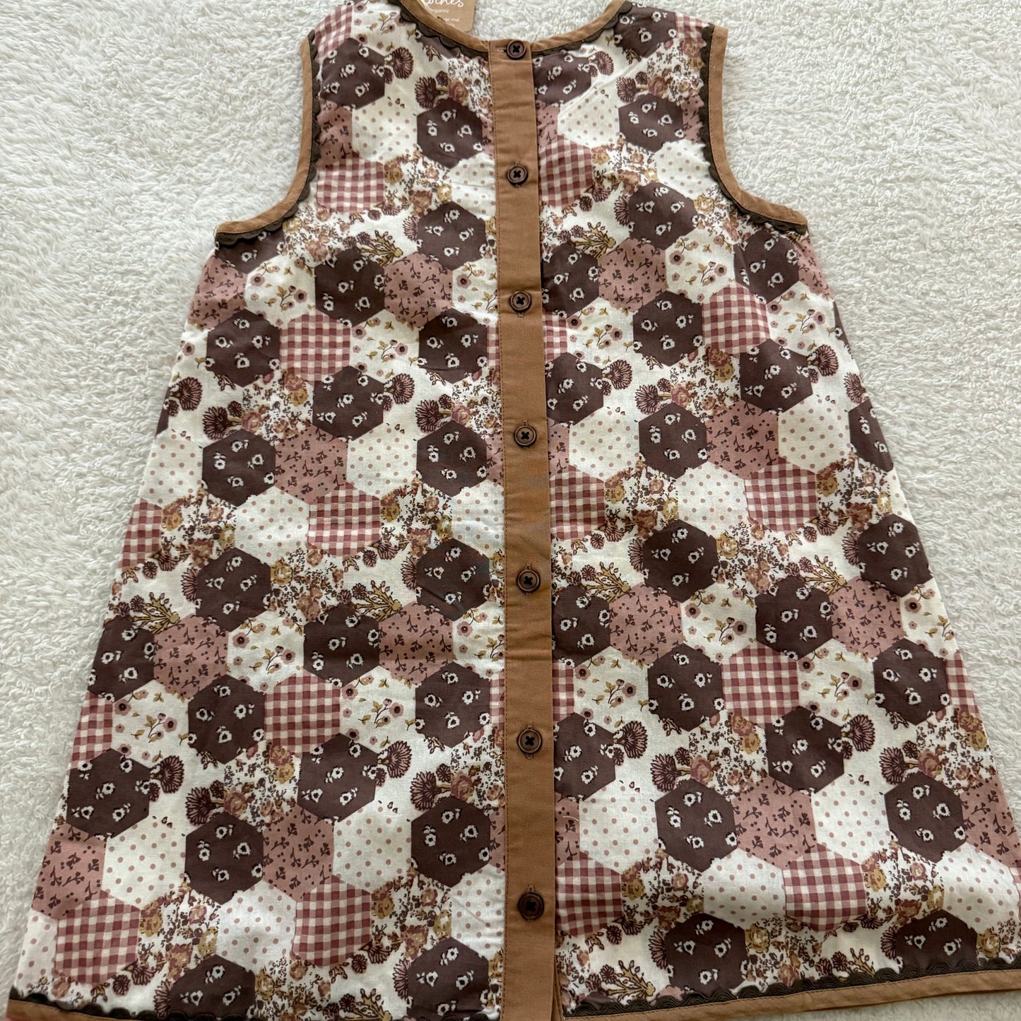 7/8 Little Cotton Clothes Patchwork Dress NWT