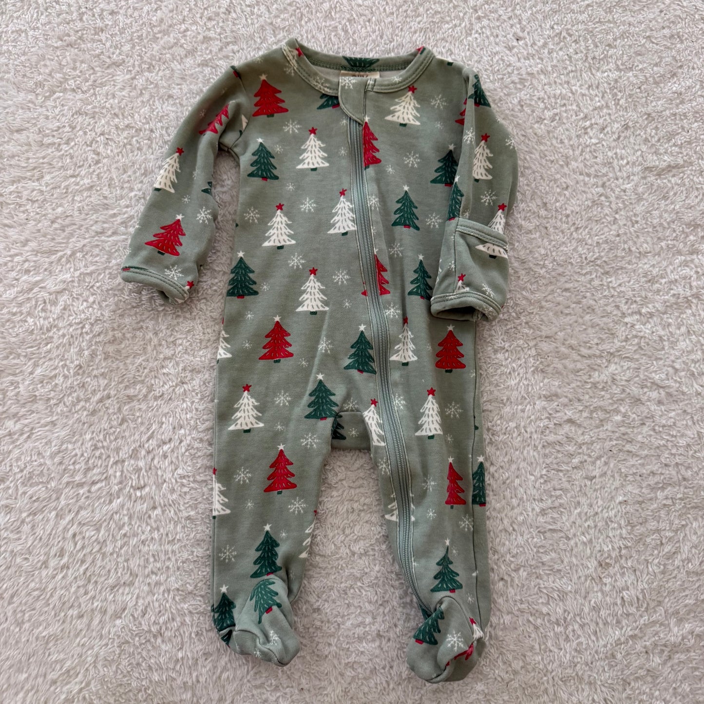 0-3m Preloved Organic Footie