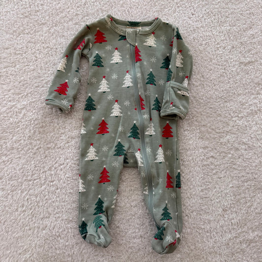 0-3m Preloved Organic Footie