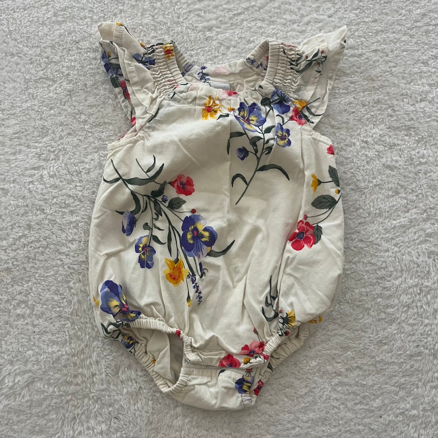 0-3m Floral Romper