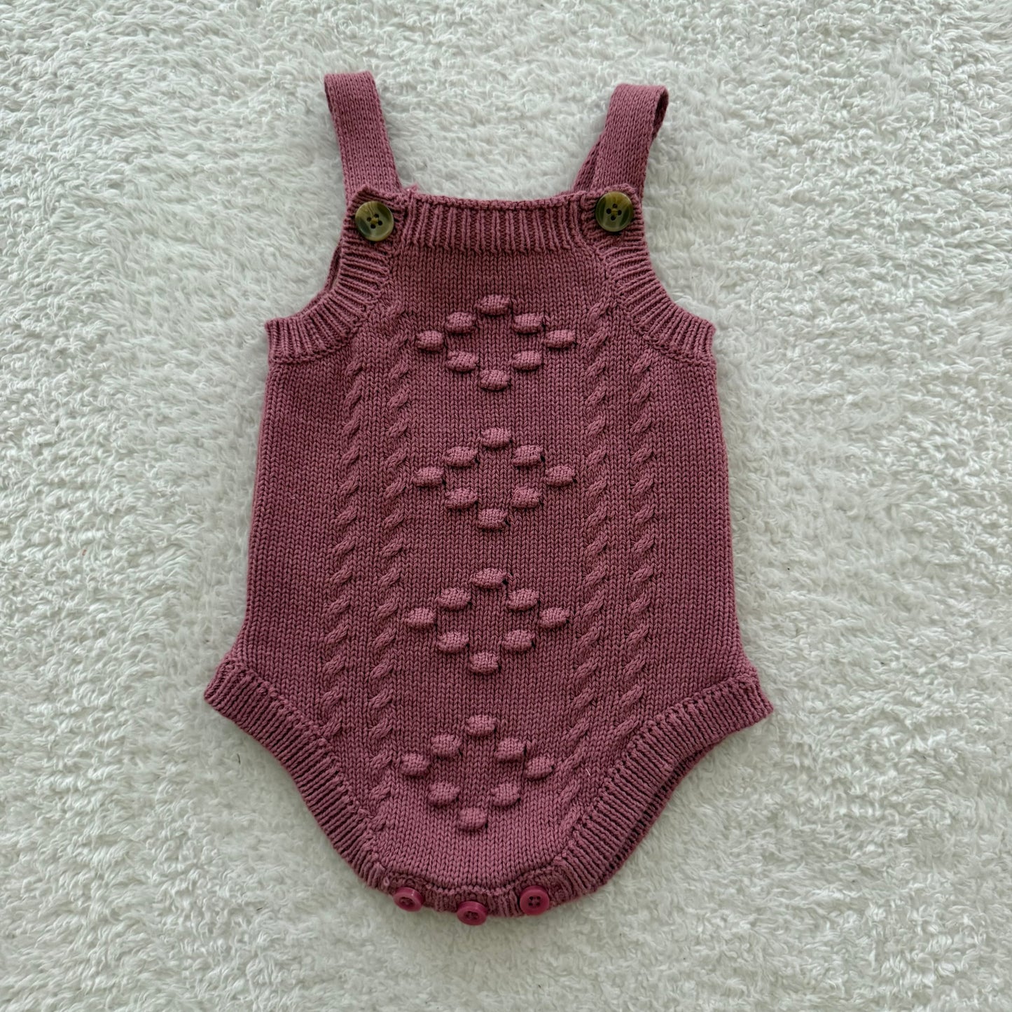 0-3m Preloved Knit Romper