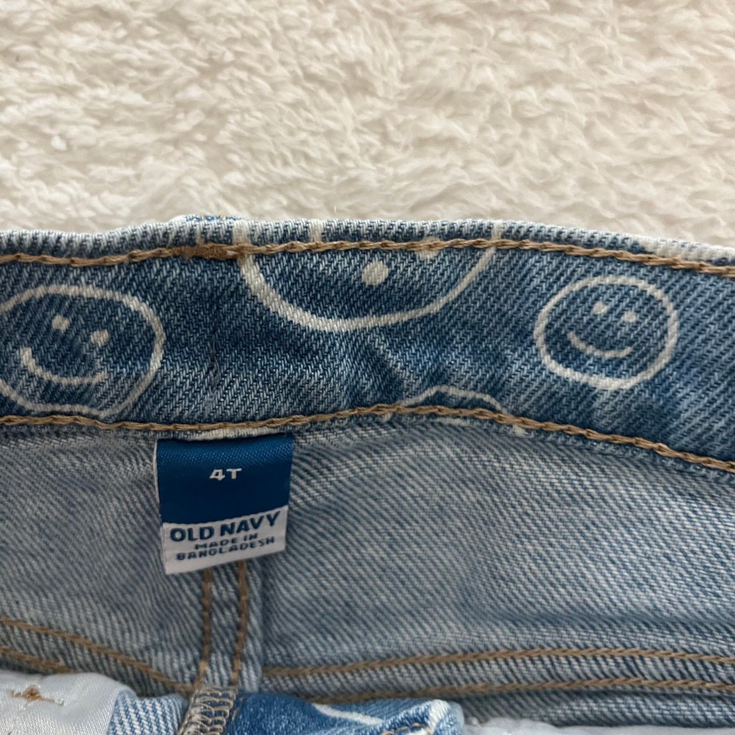 4t Smiley Denim Shorts