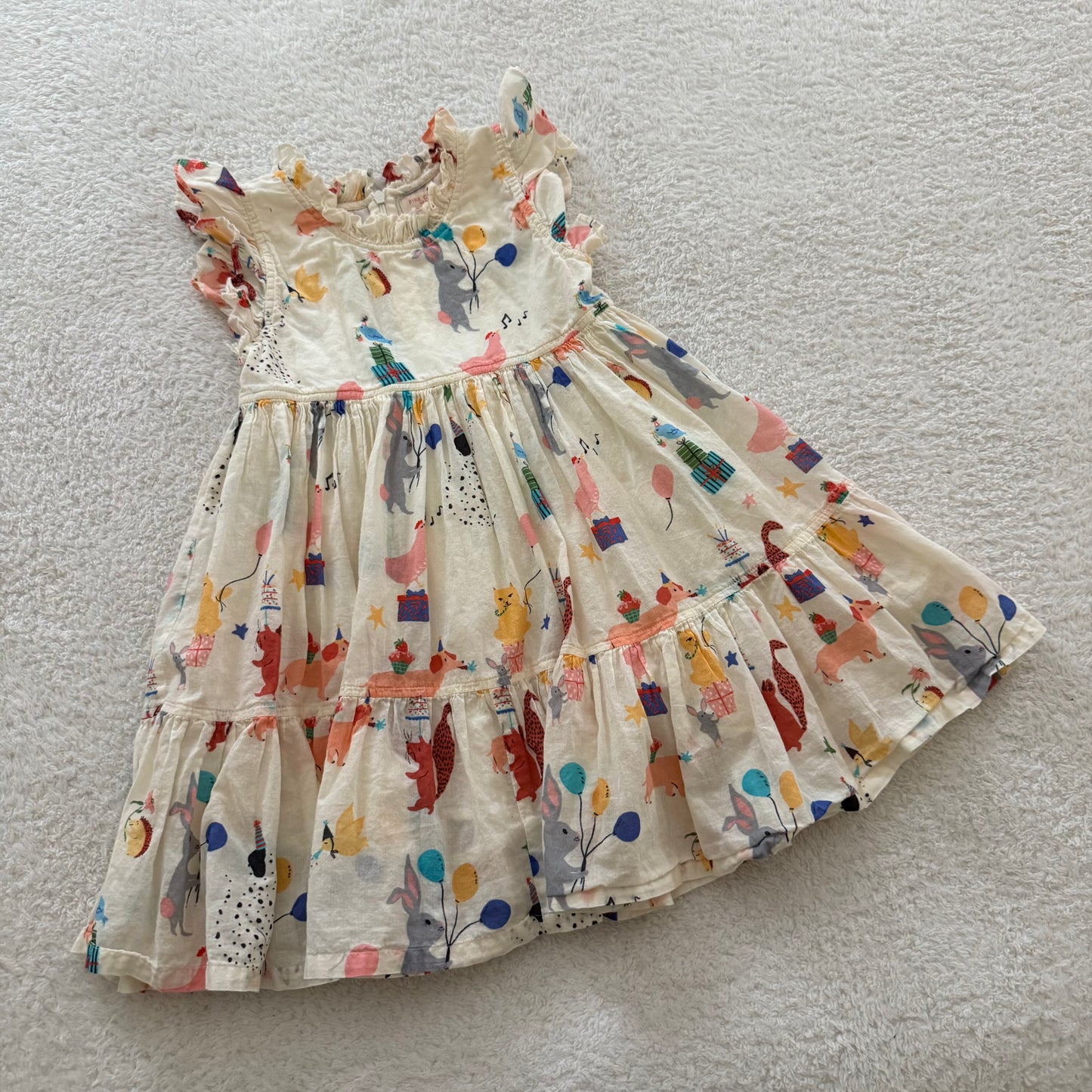 5t Preloved Pink Chicken Party Dress As Is