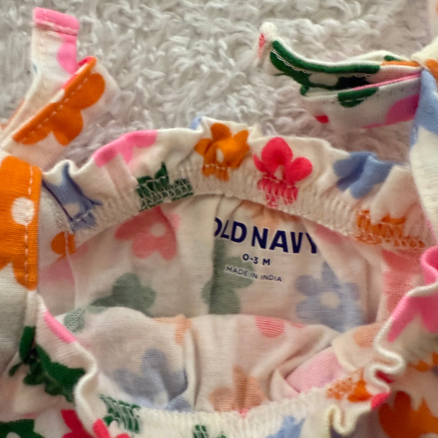 0-3m Preloved Floral Romper