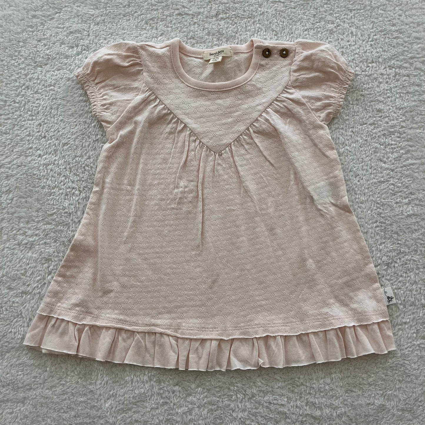 12m Pink Pointelle Dress