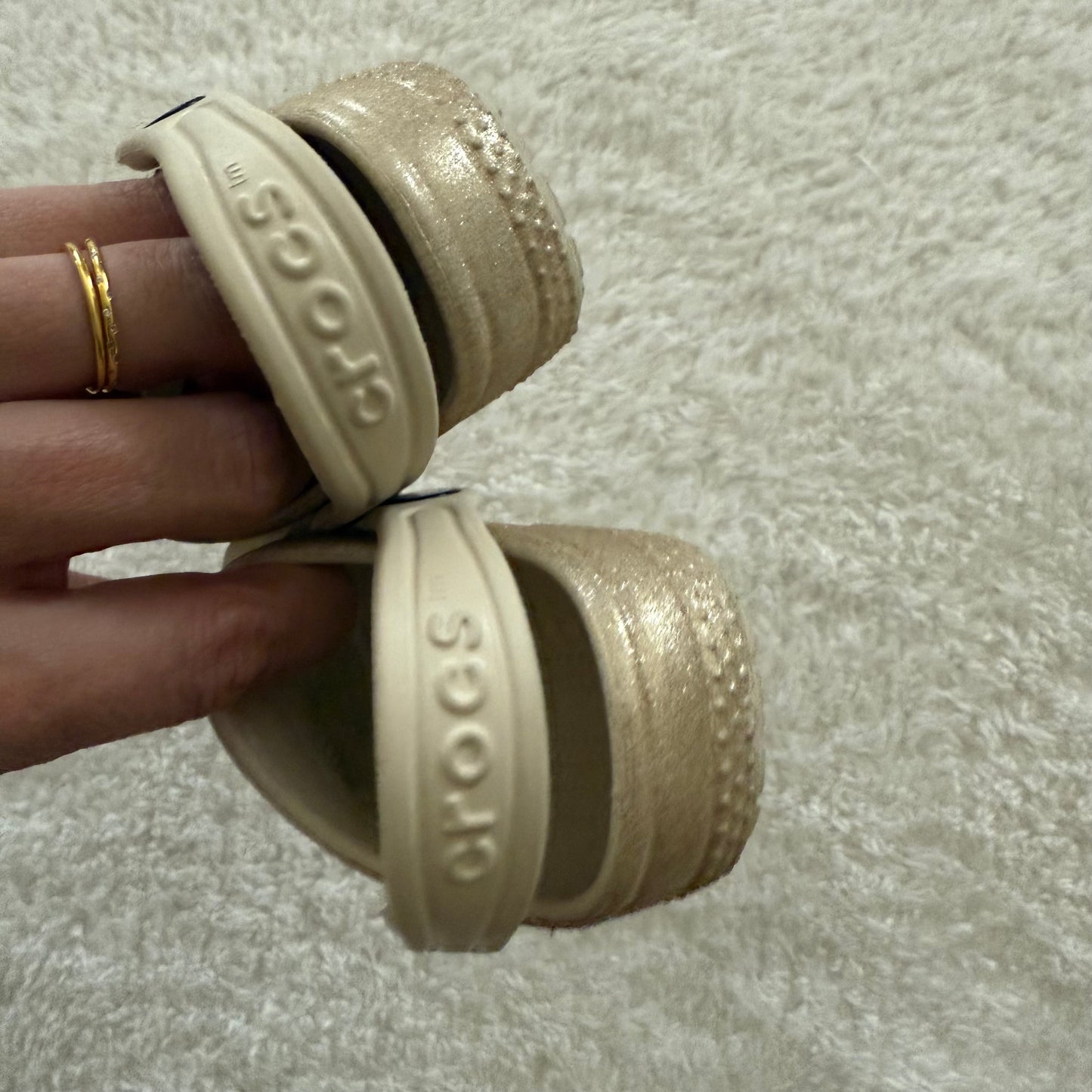 2/3c Preloved Sparkly Crocs As Is