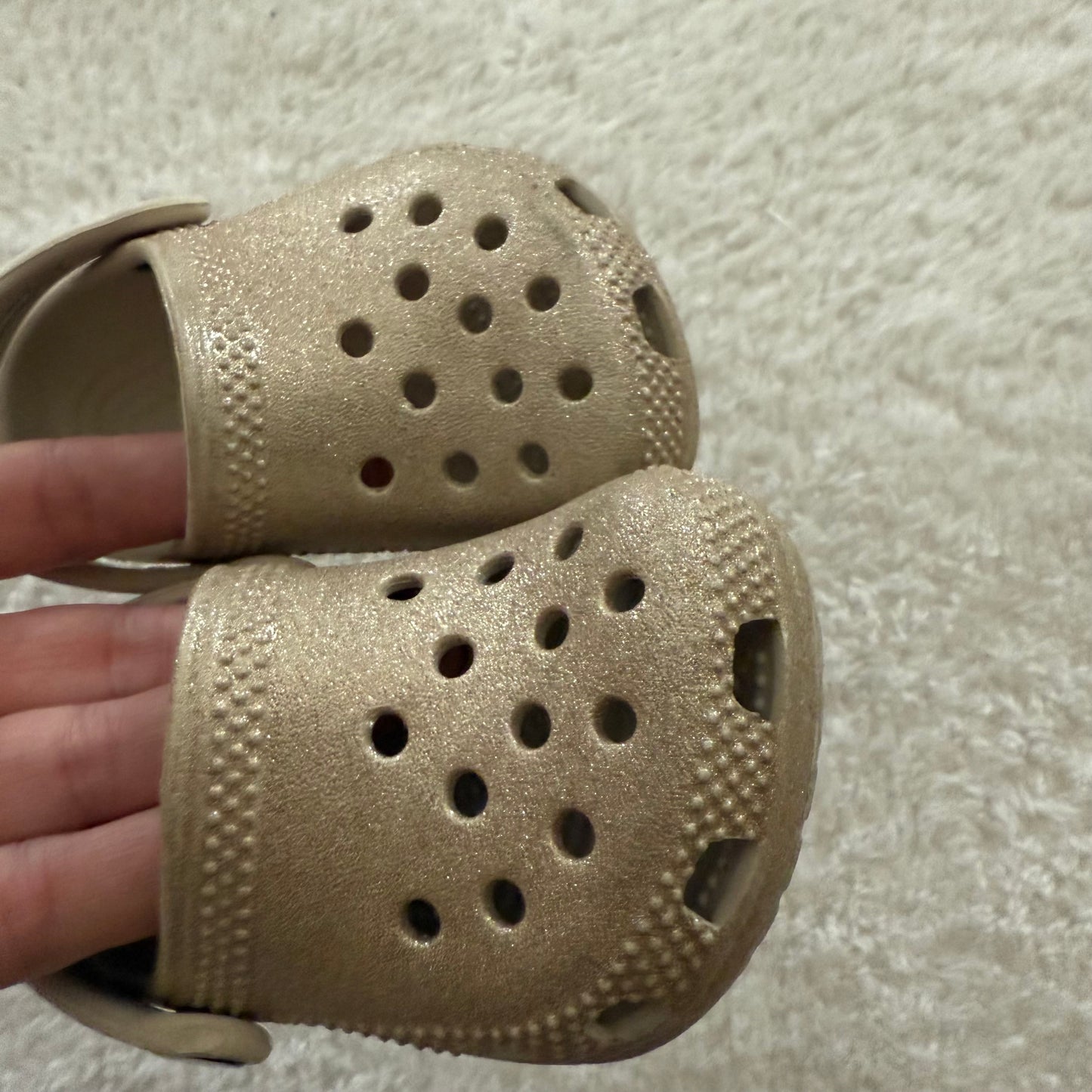 2/3c Preloved Sparkly Crocs As Is