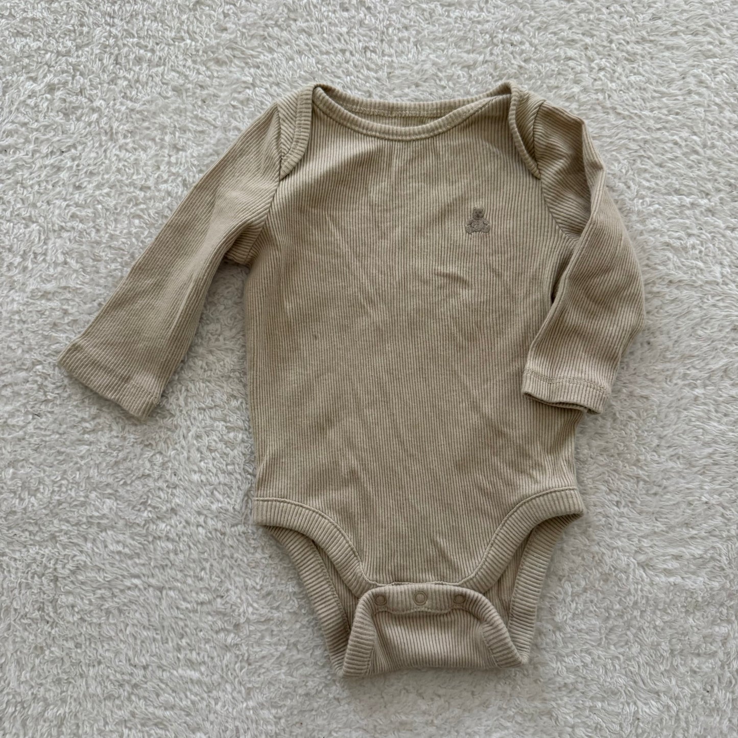 0-3m Preloved Ribbed Onesie