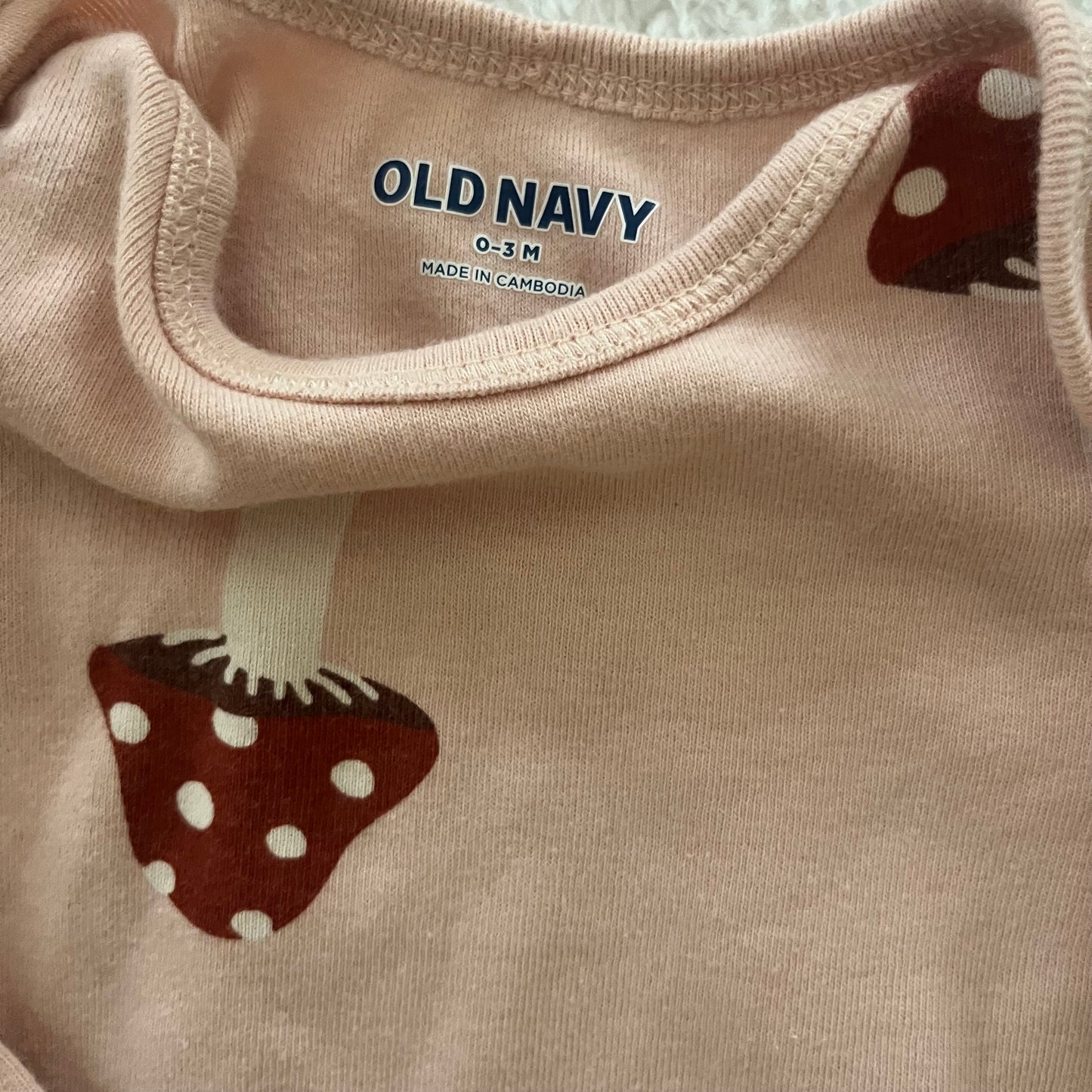 0-3m Mushroom Onesie