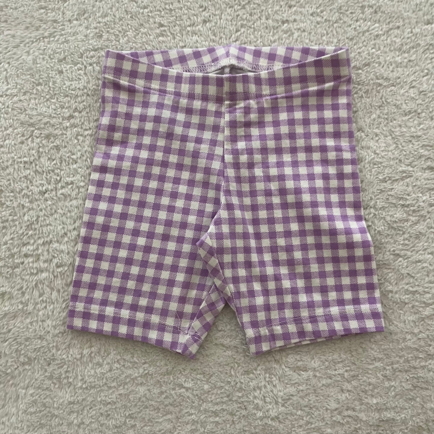 5t Gingham Bike Shorts