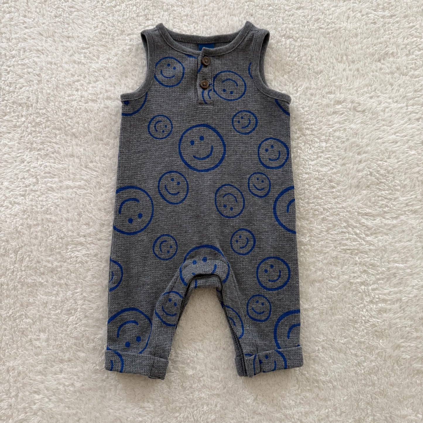 0-3m Preloved Smiley Romper