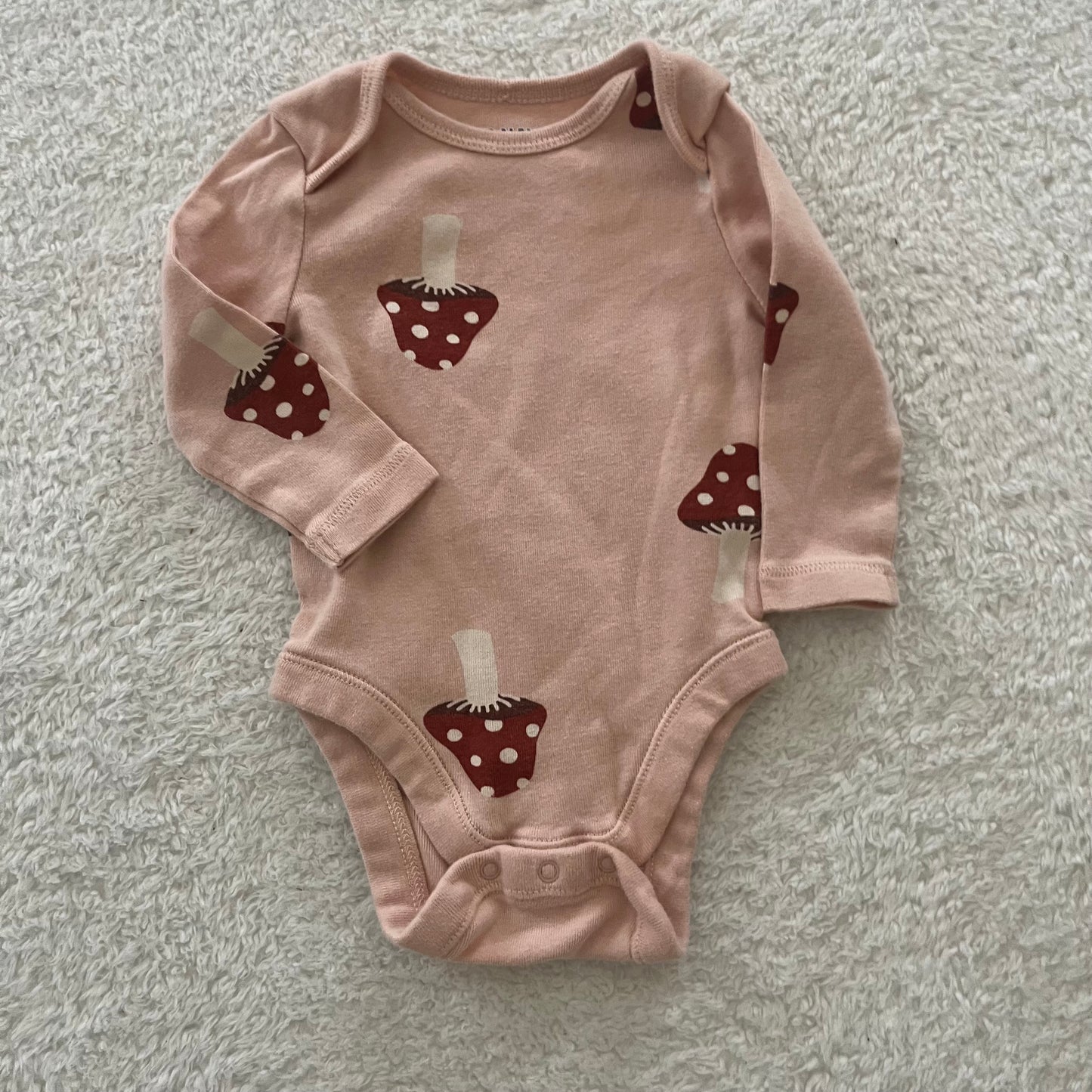 0-3m Mushroom Onesie