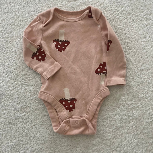 0-3m Mushroom Onesie