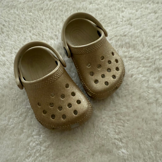 2/3c Preloved Sparkly Crocs As Is