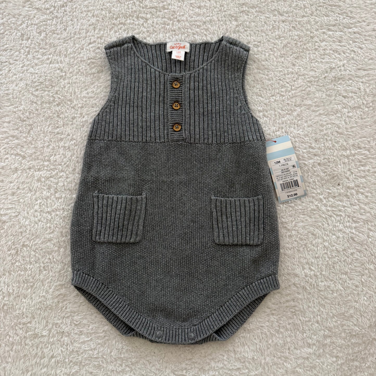 12m Knit Romper NWT