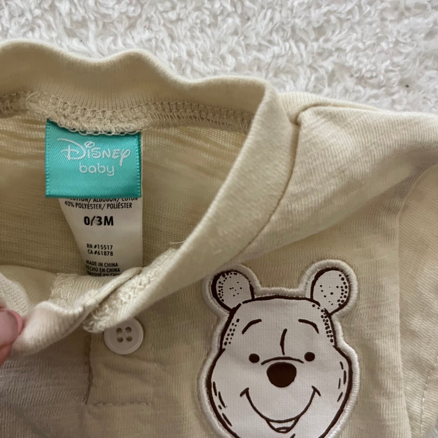 0-3m Winnie The Pooh Onesie