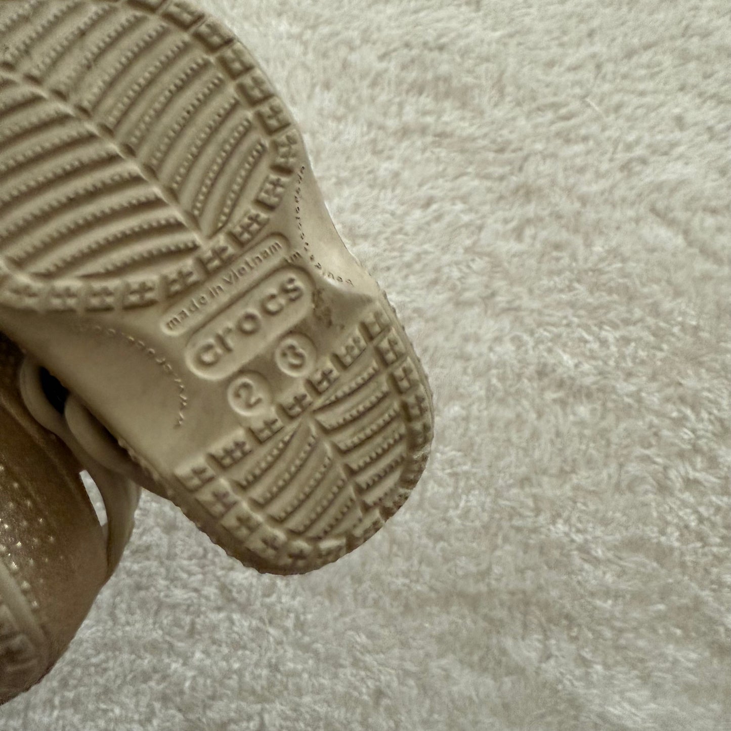 2/3c Preloved Sparkly Crocs As Is